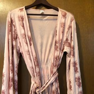 Pineapple print robe